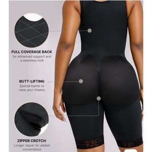 Seamless Black Butt-Lifting Shapewear